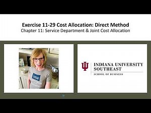 CH11 Exercise 11-27 Cost Allocation: Direct Method