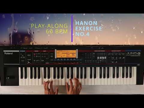 Hanon Exercise No.4 || Play-Along || 60 BPM