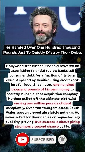 The Unbelievable Truth Behind Michael Sheen’s Hidden Millions Giveaway