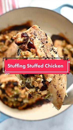 Stuffing Stuffed Chicken Breast Recipe | EasyDinnerIdeas.com