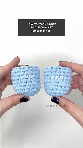 HOW TO: Yarn-Under Single Crochet (aka Cross-Stitch Single Crochet)