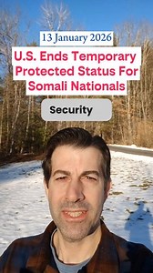 The Department of Homeland Security is ending Temporary Protected Status for Somali Nationals! | Matt Ross News