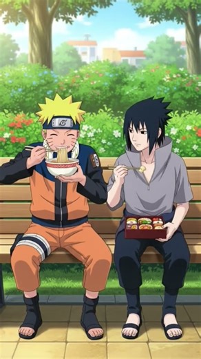 Naruto and Sasuke training for a big exam on jutsues
