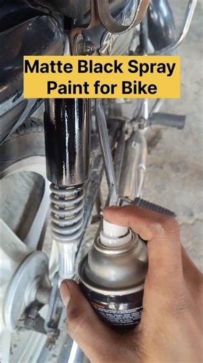 Matte Black Spray Paint for Splendor Bike
