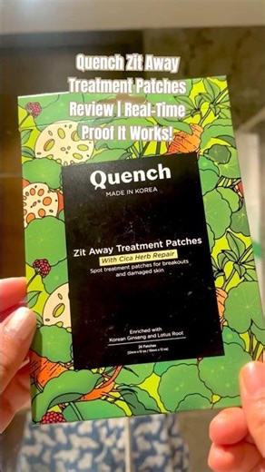 Quench Zit Away Treatment Patches Review | Real-Time Proof It Works!#quench #acnetreatment