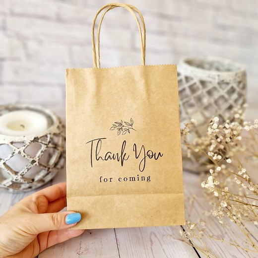 Thank You for Coming Party Favors Bag. Small Kraft Eco Friendly Brown Paper Bag. Birthday, Hotel, Hen Party, Welcome Bags for Wedding Guests - Etsy