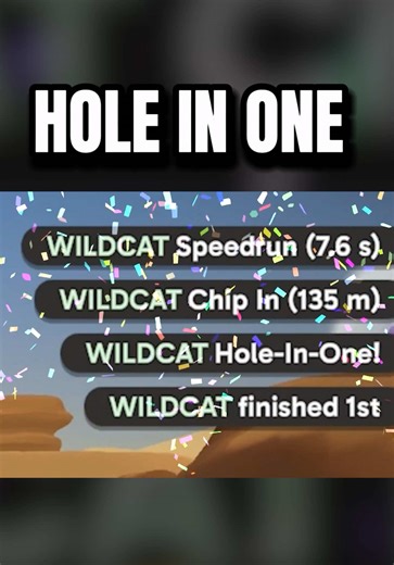 i’m the greatest #gamingontiktok #iamwildcat #superbattlegolf | Hole In One Golf