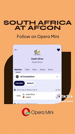 Get Ready for AFCON 2023 Matches with Opera Mini