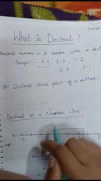 What is Decimal? | Decimal on Number Line | Class 6 Maths (Easy Explanation)
