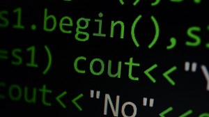 Screen with programming language - Free Stock Video