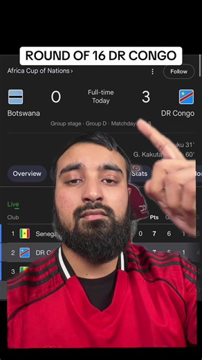 Botswana 0-3 Dr Congo full time reaction highlights Round of 16 #Afcon2025 #drcongo #botswana #afcon #nayeemutd