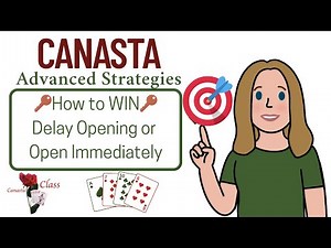 Learn How to play Canasta if you should delay opening initial meld STRATEGY 11-25-24