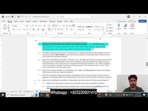 Illustrated_ Access_ 2019_ Module_ 2 SAM_ Project__ 1b. |