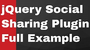 jQuery Javascript C Share Social Sharing Buttons Embed on Your Website Full Example
