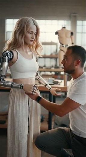 The humanoid robot exhibits unexpected human like interaction #Technology #Robotics #AI