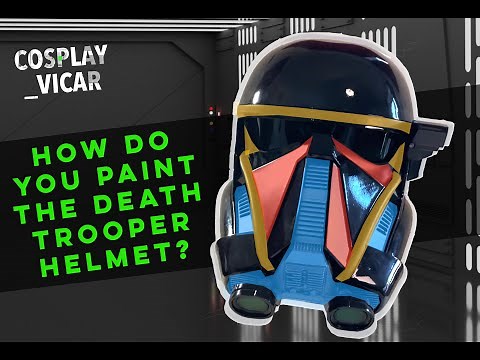 How do you paint the Death Trooper Helmet from Rogue One for 501st Legion clearance?