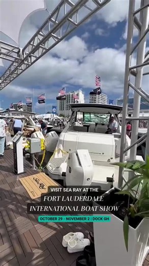 It's that time of year again — Sea Ray is headed back to the Fort Lauderdale International Boat Show! Find us at📍Dock GH, October 29–November 2! Don't miss your opportunity to step aboard 13 stunning outboard models, including: ✨ SPX 190 Outboard | SPX 210 Outboard ✨ SDX 230 Outboard | SDX 250 Outboard | SDX 270 Outboard | SDX 290 Outboard ✨ SLX 260 Outboard | SLX 280 Outboard | SLX 310 Outboard | SLX 350 Outboard | SLX 400 Outboard ✨ Sundancer 320 Outboard | Sundancer 370 Outboard It’s the per