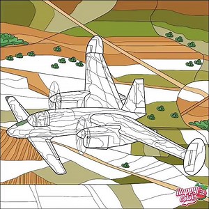 Coloring a Cool Cartoon Airplane #coloring