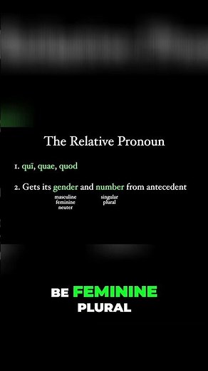 Reviewing the Latin Relative Pronoun Qui, Quae, Quod Explained #latin #tutorial #grammar