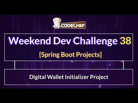 Digital Wallet Initializer Project | Weekend Dev 38 | Spring Boot Project