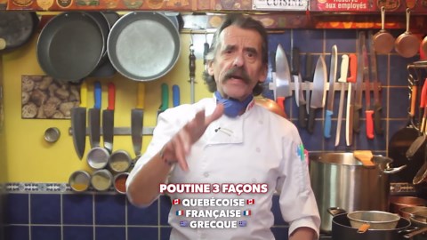 Poutine 3 façons Montréalaise, Française et Grecque