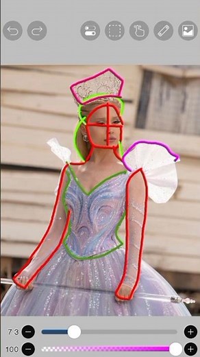 How draw Glinda 🩷#shorts