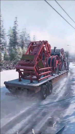 New Ford CLT-9000 | Transporting the coiled Tubing Trailer | Snow Runner