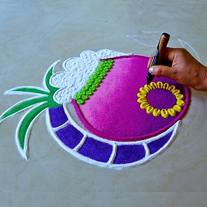 758K views · 10K reactions | Beautiful Rangoli Designs For Sankranthi #rangoli #kolam #muggulu #rangolidesigns #SankranthiRangoli #SankranthiMuggulu #PongalKolam #Sankranthi #Pongal #bhogi #gudipadwa | Awesome Rangoli | Facebook