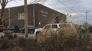 11K views · 50 reactions | Our camera captured footage of wind damage on Camp Creek Elementary school's gymnasium. You can also hear wind gusts over the camera's microphone. Our meteorologists say they've received consistent reports of 80 MPH winds in the Camp Creek area. https://www.wjhl.com/1718878592?utm_medium=social&utm_source=facebook_WJHL | WJHL | Facebook