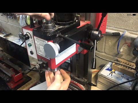 SWITCHING OUT collets and milling bits from a harbor freight mini mill