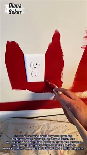 Clean Edge Wall Painting Technique | Fast & Professional Finish