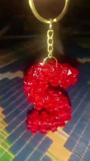 "S" Alphabet keychain #handmade #diykeychain #keychain #beads #fashion #trendingshorts #foryou