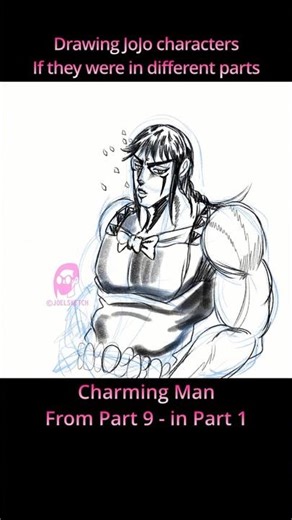 What if Charming Man was in Part 1?! #jojosbizarreadventure #jojo #drawing #anime #ジョジョの奇妙な冒険