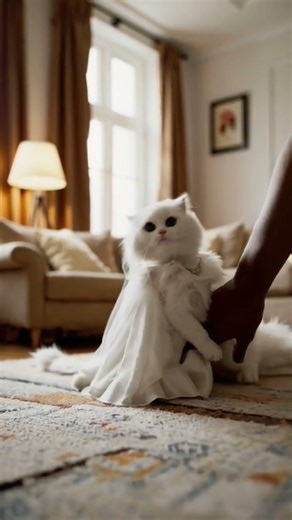 The cat bride👰🏻‍♀️ The cat protected the groom🤵🏻‍♂️.#shortvideo #cat #meow #brideandgroom #mycat