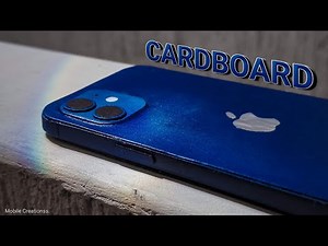 How to make iPhone 12 out of cardboard - very realistic | blue colour 💙