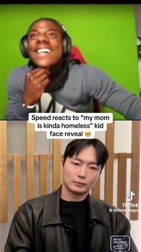 Speed reacts to my mom is kinda homeless kid face reveal…