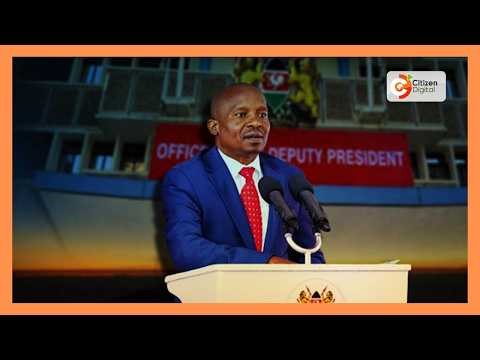 Kindiki asserts he is deputy president, vows to defend post amid ODM-UDA talks