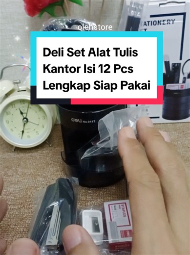 Deli set alat tulis kantor isi 12. Harga terjangkau, lengkap, tinggal pakai. Buat pribadi di rumah atau karyawan di kantor, cocok. #alattulis #alattuliskantor #alattuliskantormurah #alattulismurah #alattulislengkap