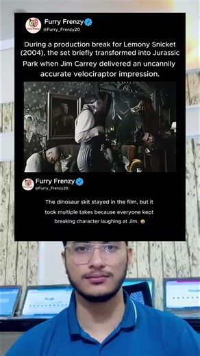 During a production break for Lemony Snicket (2004), the set briefly transformed into Jurassic Park