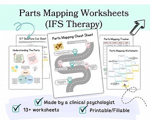 IFS Parts Mapping Worksheets, IFS Worksheets, Internal Family Systems Therapy Worksheets, IFS Parts Work, Ifs Parts Cards, Ifs Worksheet Pdf - Etsy