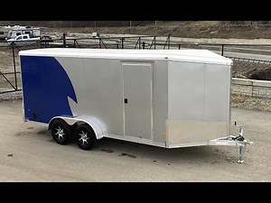 Neo 7x16' NAMR Aluminum Enclosed Motorcycle Trailer 7000# GVW