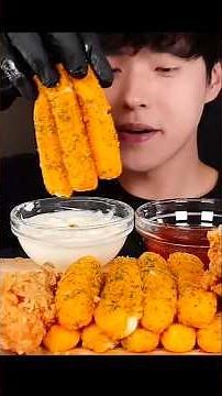 Crunchy Fried Cheese Sticks Mukbang | Unlimited Food Challenge
