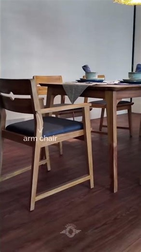 This teak wood dining set
