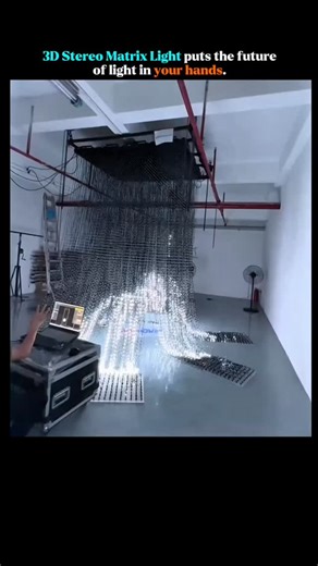 Orbit facts on Instagram: "an interactive 3D lighting system where LED lights, powered by camera sensors, react to movement to create dynamic visual displays. This is achieved through software systems like Madrix and TouchDesigner, which connect the lights to a network, turning them into a responsive and interactive art form that blends design, AI, and human interaction. The technology redefines interactive light installations for spaces like stages and art galleries."