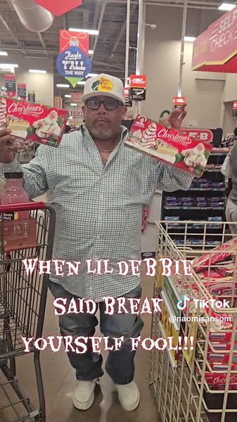 Pino acting a fool over lil debbie cales!!! Never a dull moment!! 🤣😆😂 #lildebbiechristmastreecakes