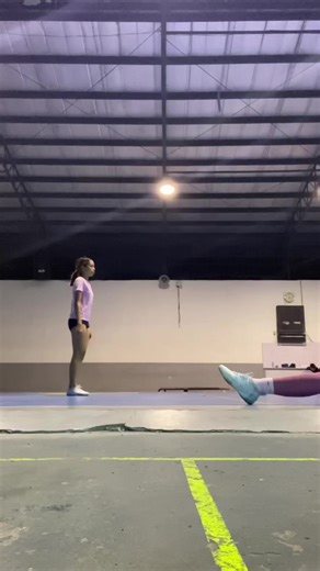 Toe Touch Jump and Cartwheel in Cheerleading