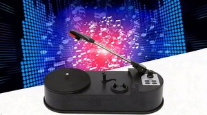 GOWENIC Turntable to MP3 Converter, Mini Record Player, to MP3 Converter, USB 2.0 Turntable Record Player Professional Turntable to MP3 Converter for Music Lovers
