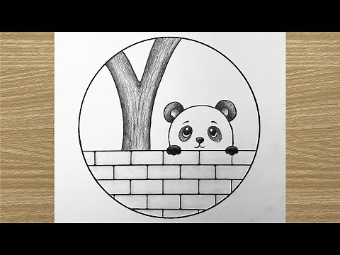 كيف ترسم باندا كيوت خطوة بخطوة | رسم سهل | تعليم الرسم للمبتدئين || Cute Panda Drawing