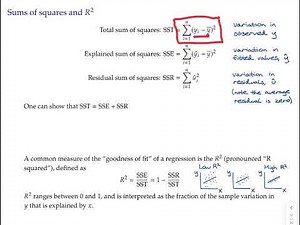 Stats topic 6 video 2: Ordinary least squares (OLS) estimators and R-squared