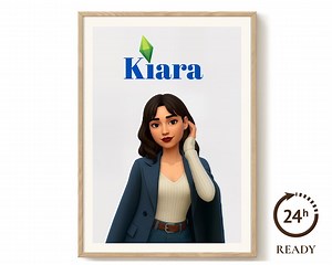 Personalized Sims Portrait | Custom Video Game Couple Art From Photo | Digital Download Character Illustration - Etsy